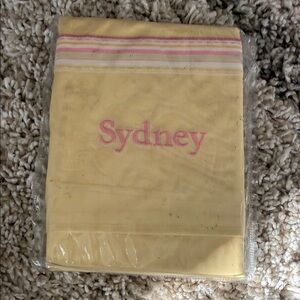 Pottery Barn Kids Sydney Yellow and Pink apron
